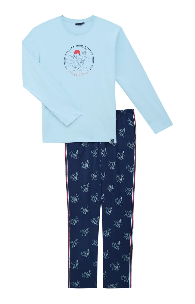 Pyjama en jersey de coton épais - Descente de lit