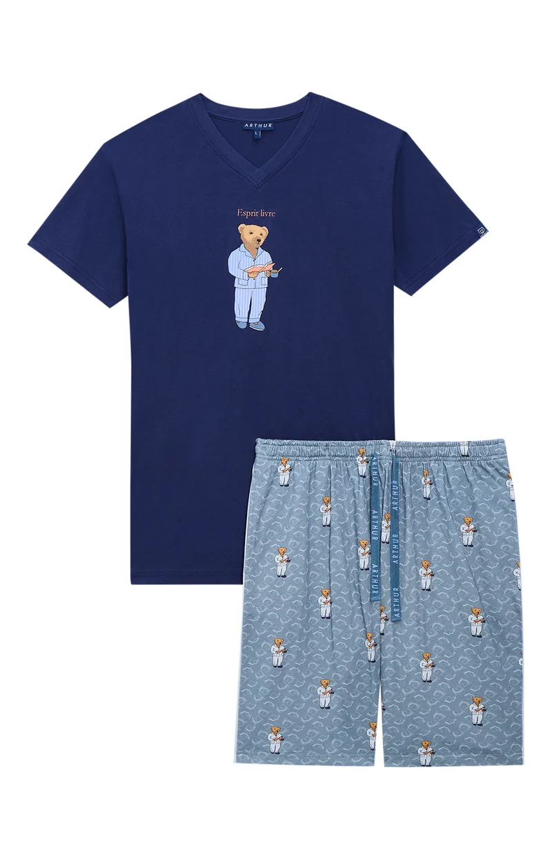 Pyjashort en jersey de coton léger - Esprit Livre