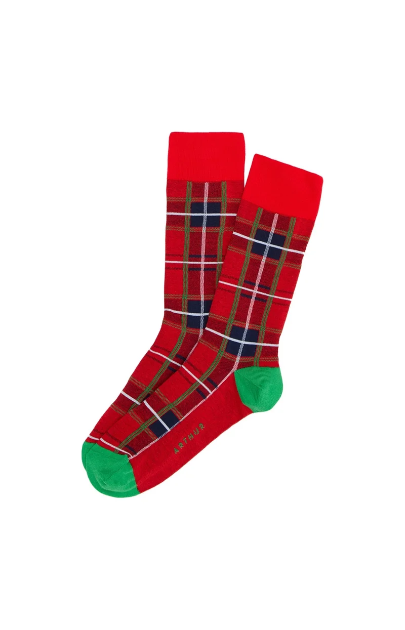 Chaussettes en coton - Clan Rouge