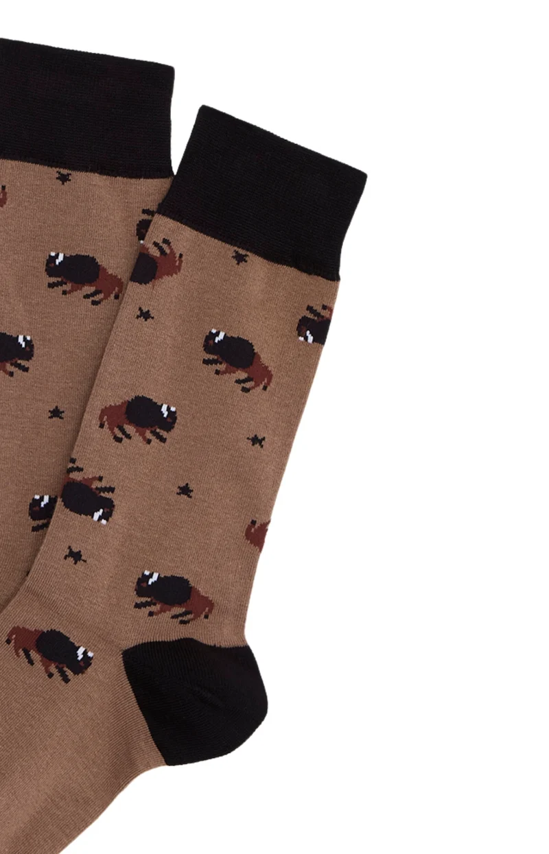 Chaussettes en coton - En Plaine Nuit Caramel