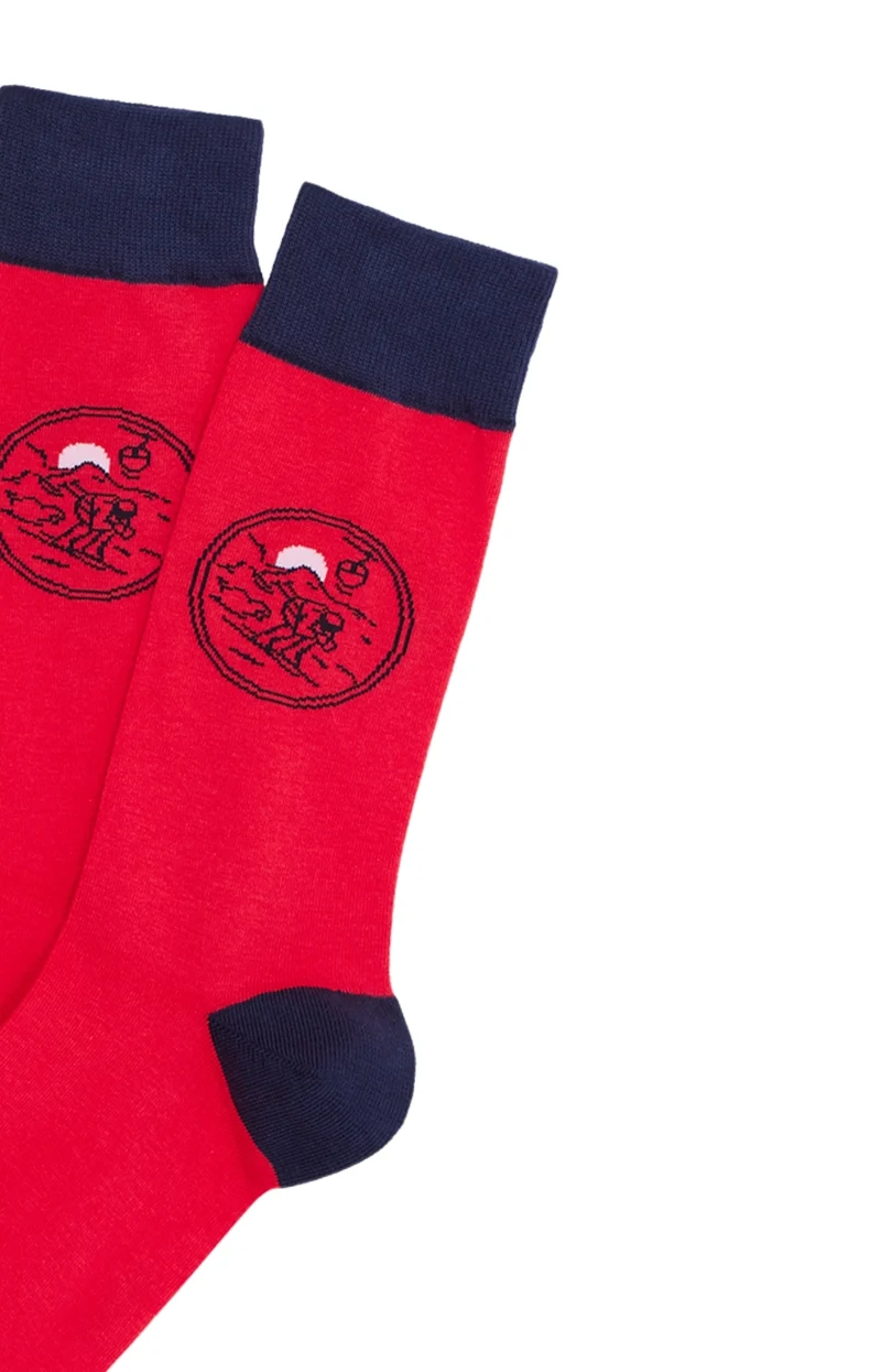Chaussettes en coton - Descente de lit Rouge