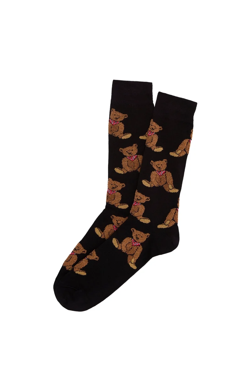 Chaussettes en coton - Old Teddy Noir