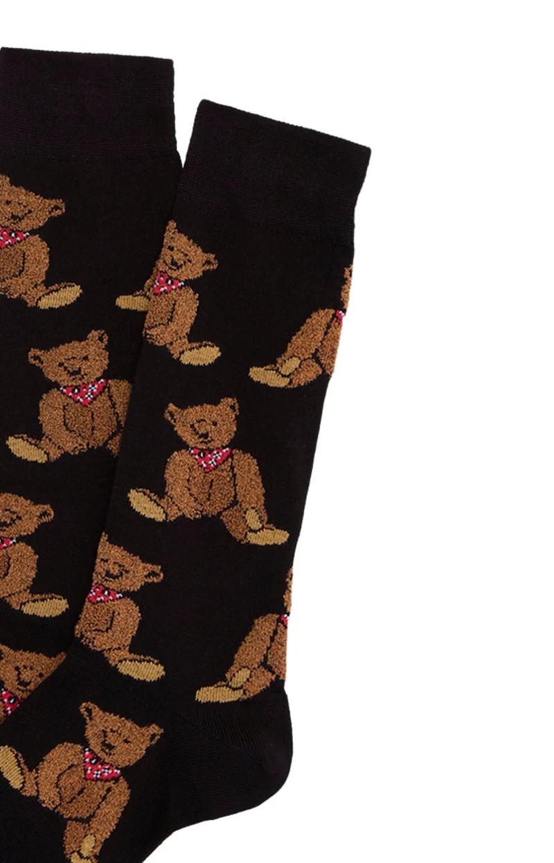 Chaussettes en coton - Old Teddy Noir