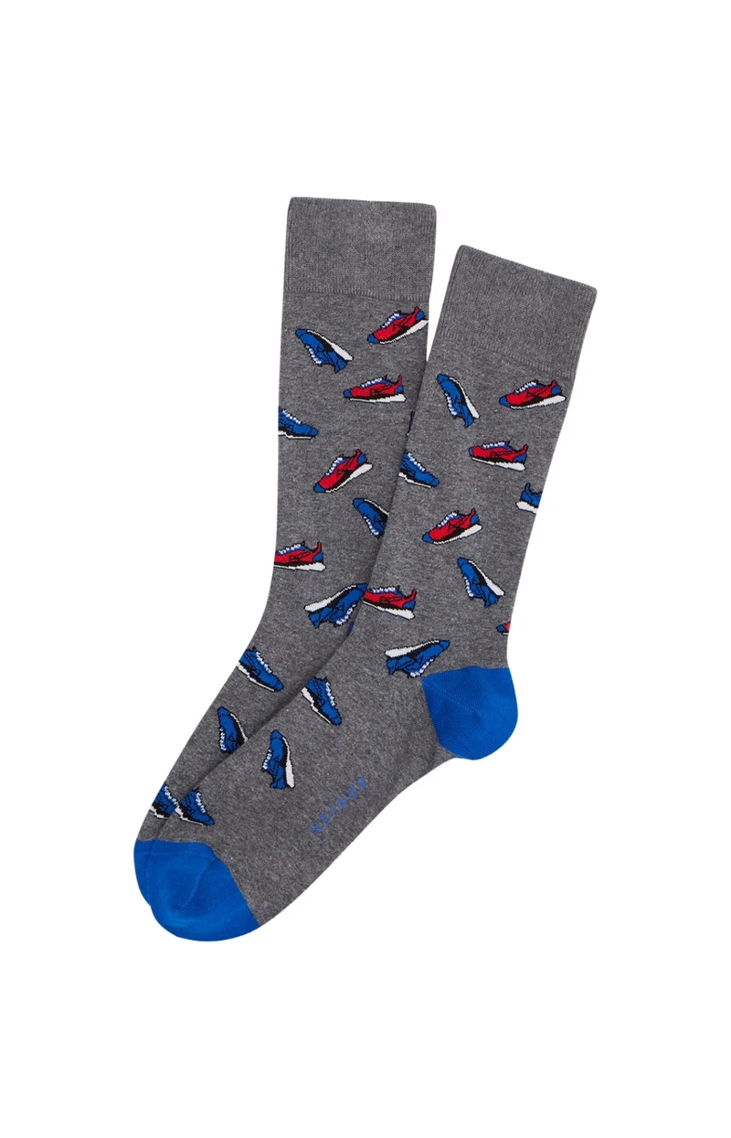 Chaussettes en coton - Sneakers Gris