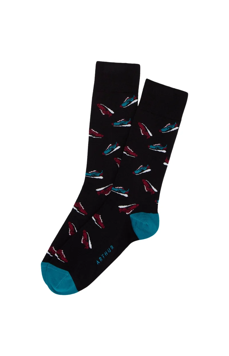 Chaussettes en coton - Sneakers Noir