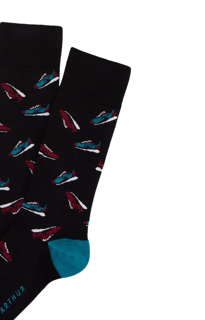 Chaussettes en coton - Sneakers Noir