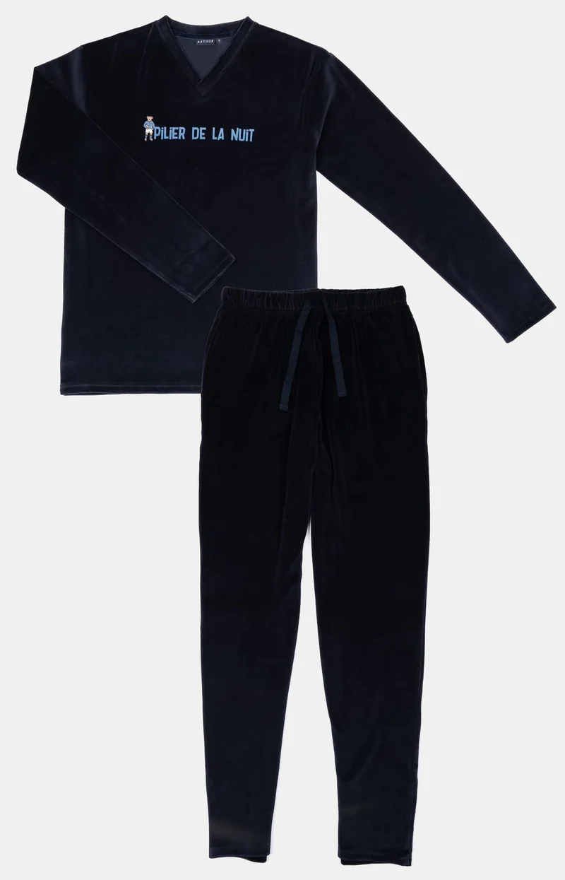 Pyjama en velours - Pilier de la nuit