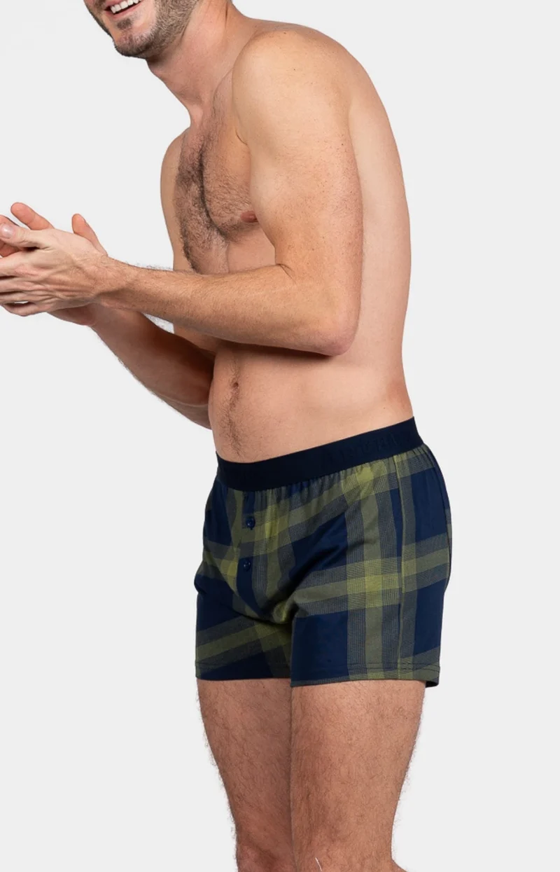 Boxer en jersey de coton - Nuit Marine