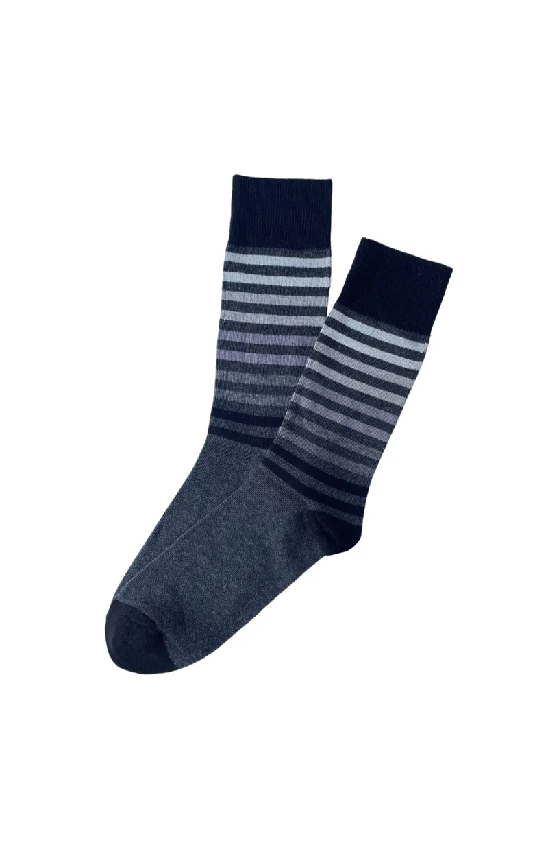 Chaussettes - Rayures Grises