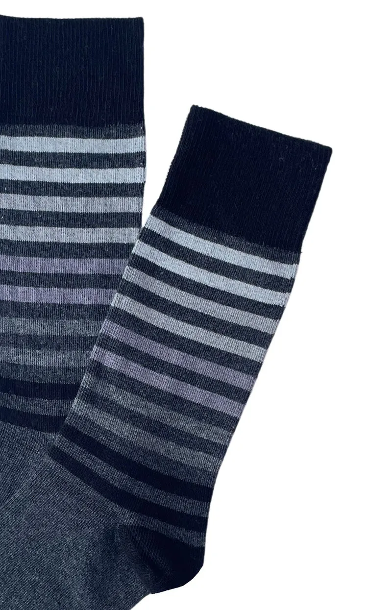 Chaussettes - Rayures Grises