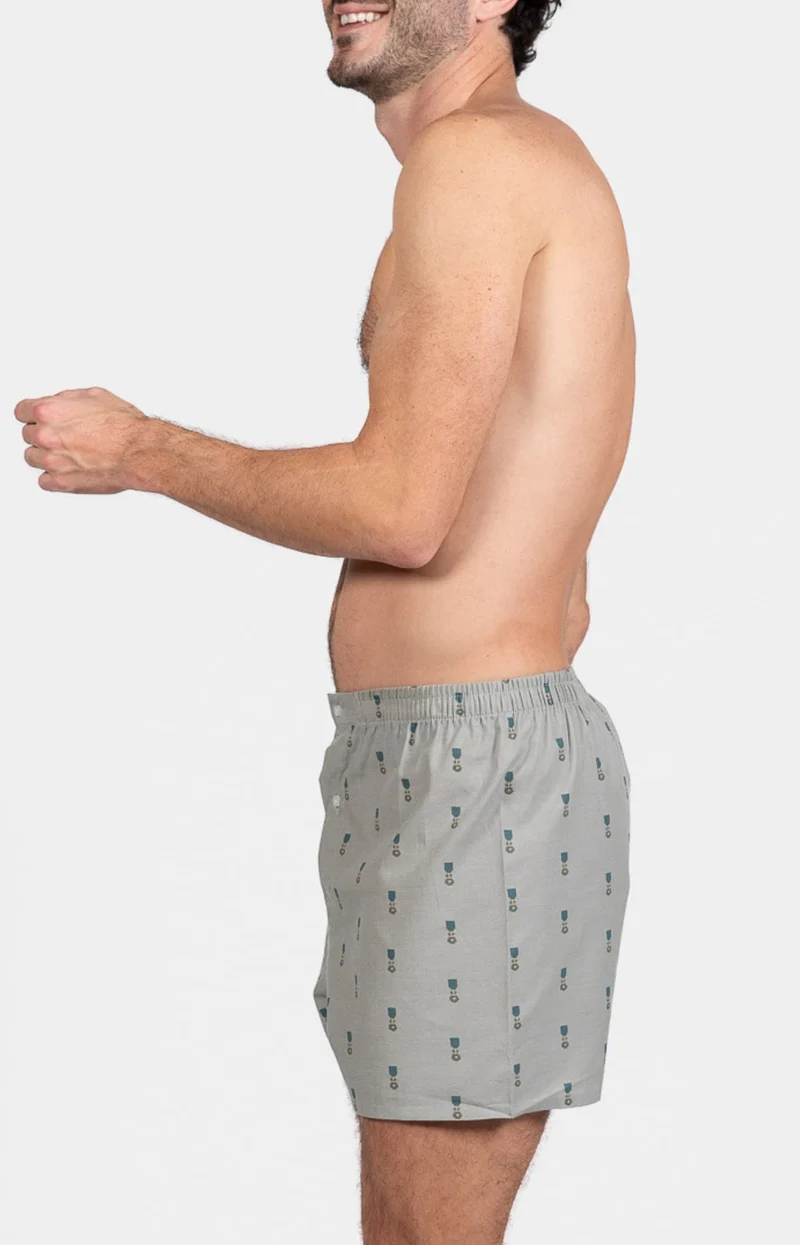 Caleçon classique en popeline de coton - Médaille