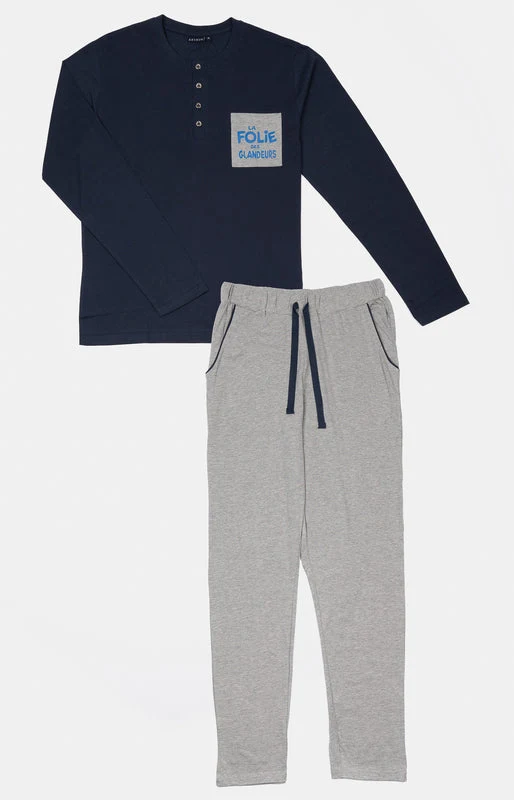 Pyjama en jersey de coton - La folie des glandeurs