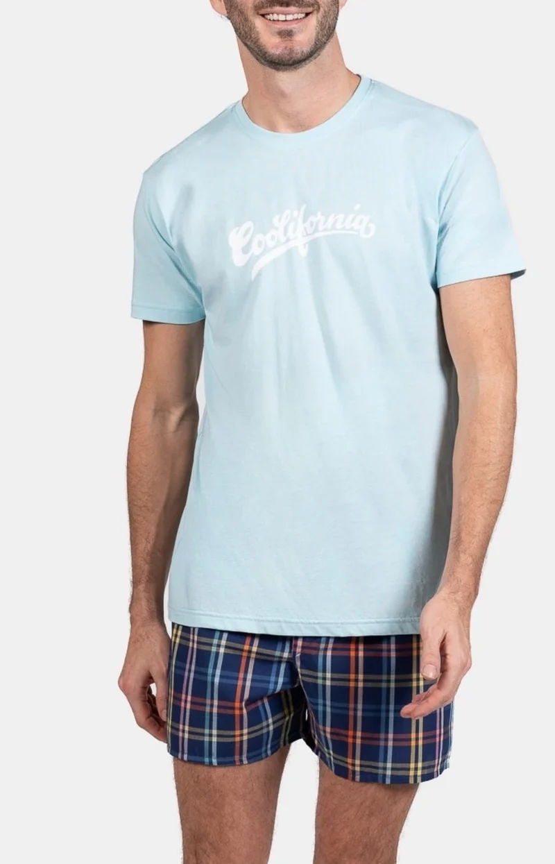 Pyjaméricain en jersey et popeline de coton - Coolifornia