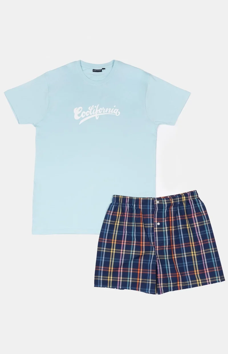 Pyjaméricain en jersey et popeline de coton - Coolifornia