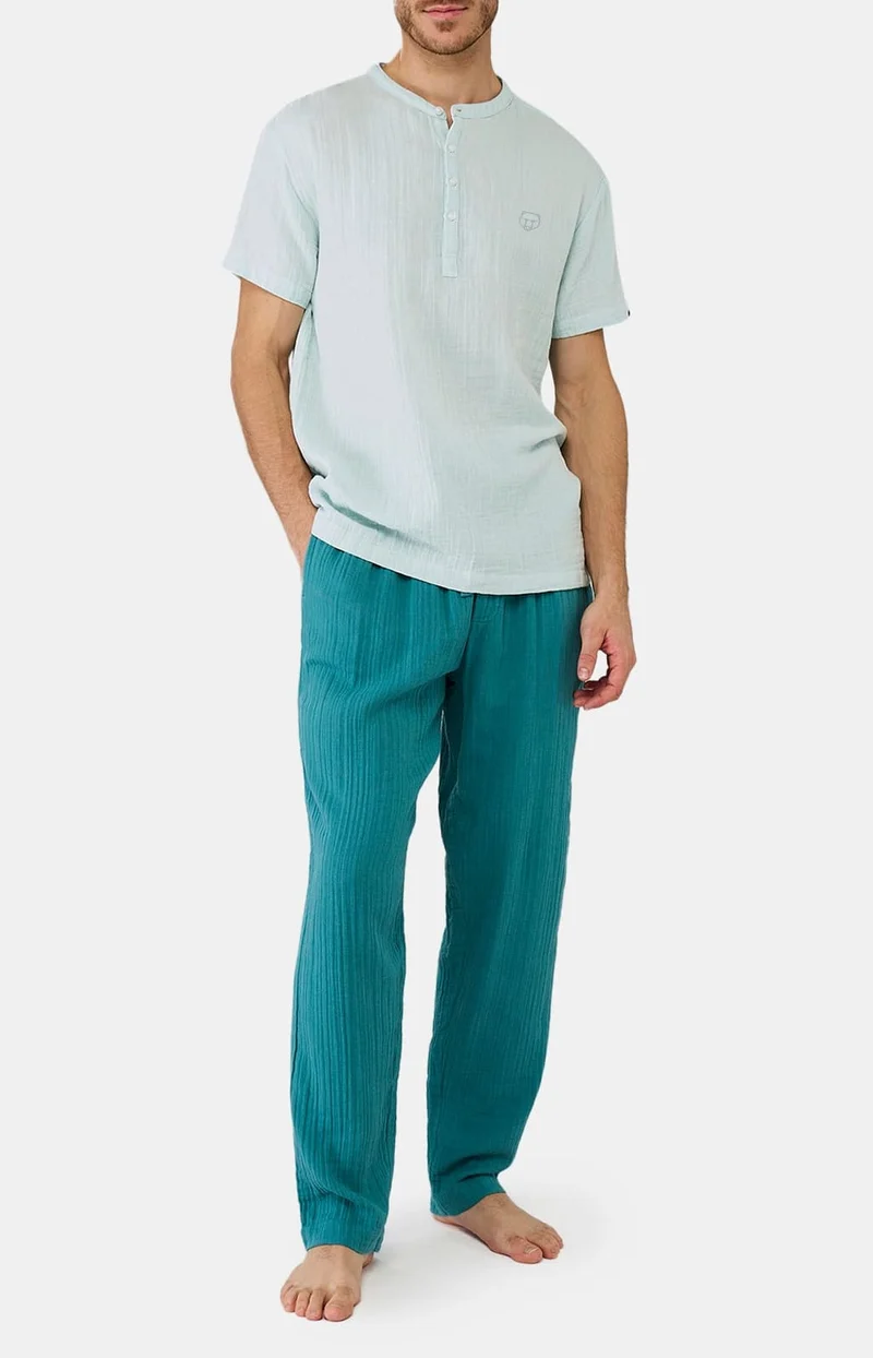 Pyjama en gaze de coton - Canard