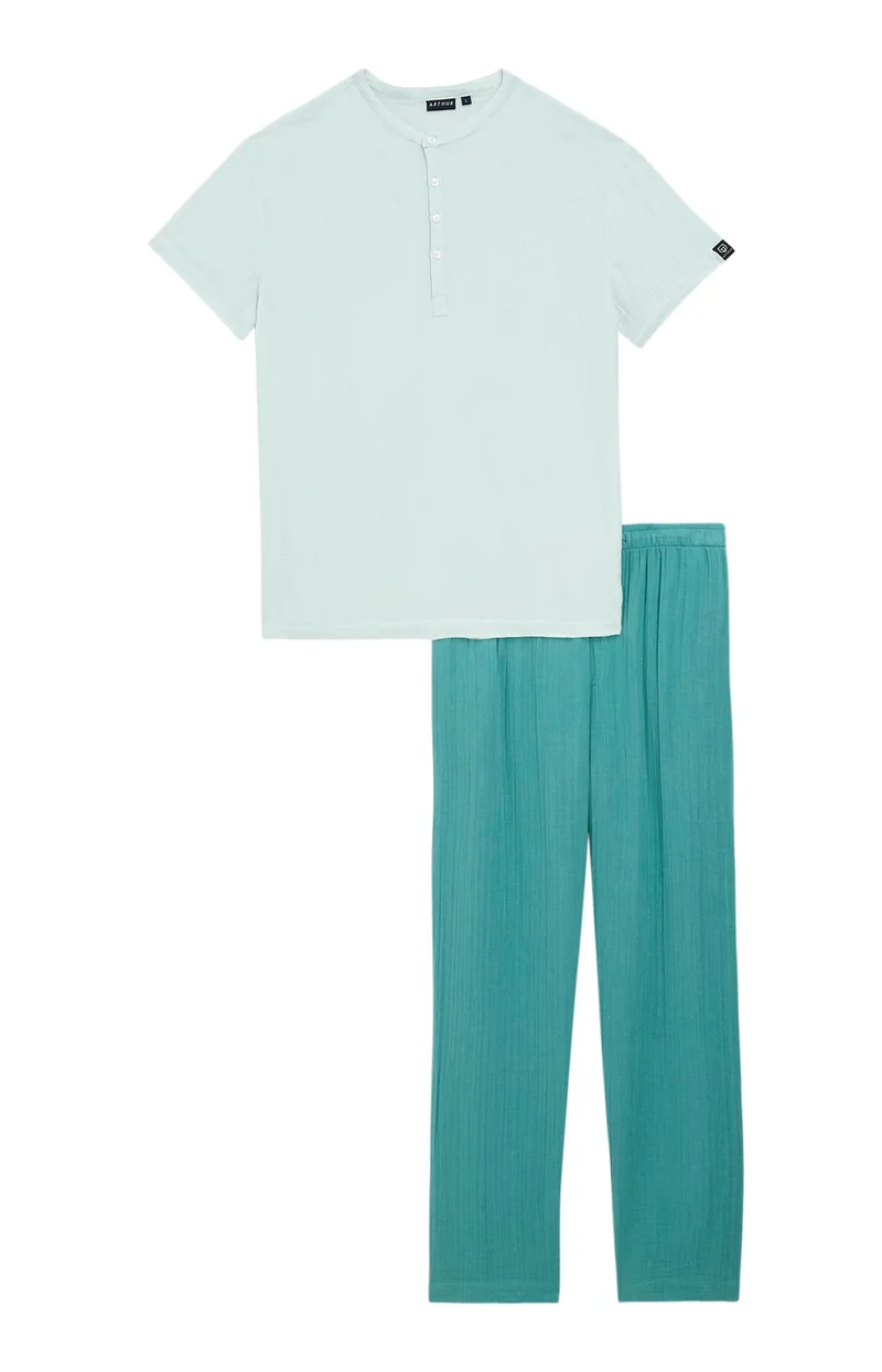 Pyjama en gaze de coton - Canard