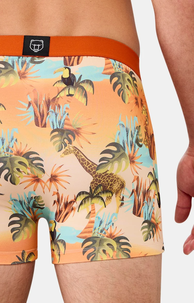 Boxer en maille microfibre - Oasif Orange