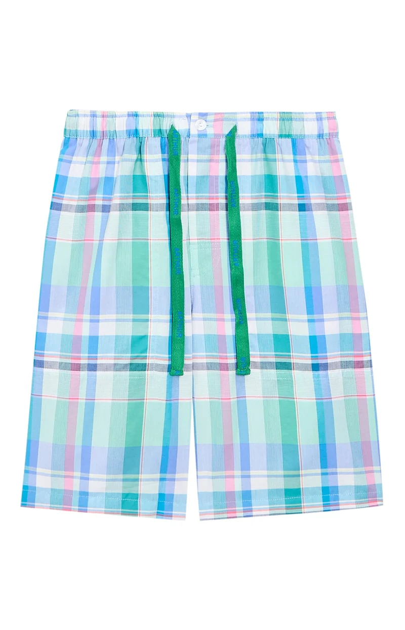 Short en popeline de coton - Carreaux Sète