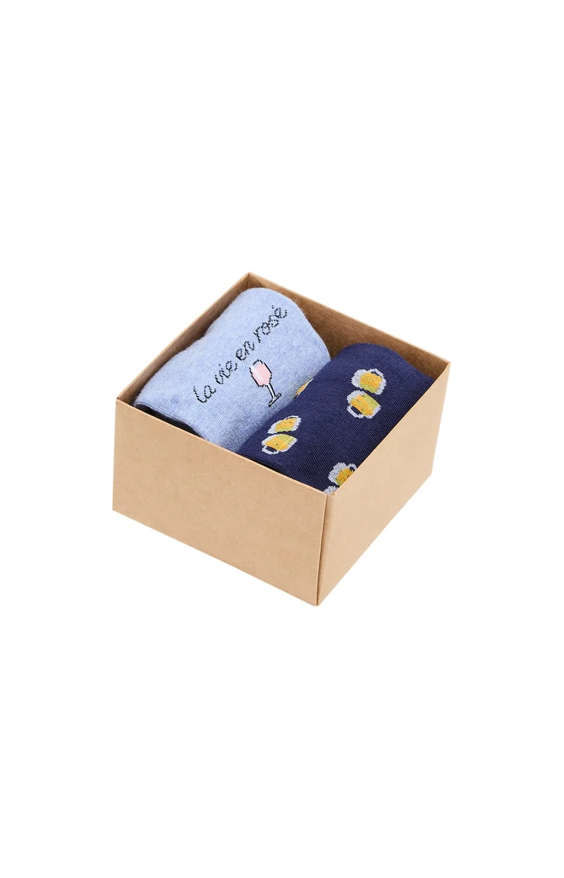 Pack 2 chaussettes en coton - Apéro