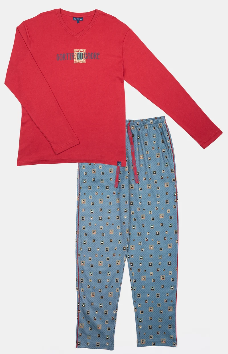 Pyjama en jersey de coton épais - Sortir du cadre