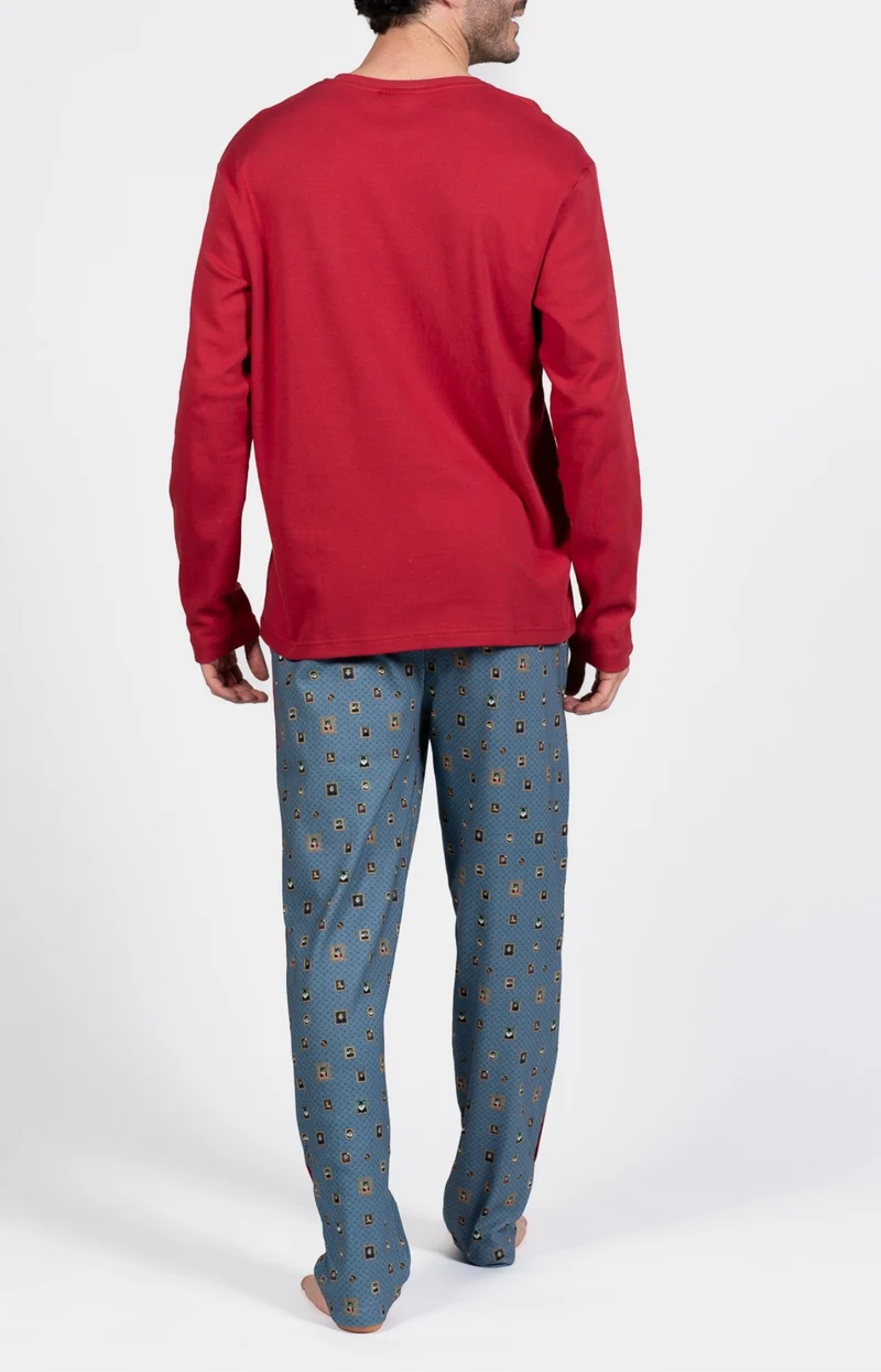 Pyjama en jersey de coton épais - Sortir du cadre