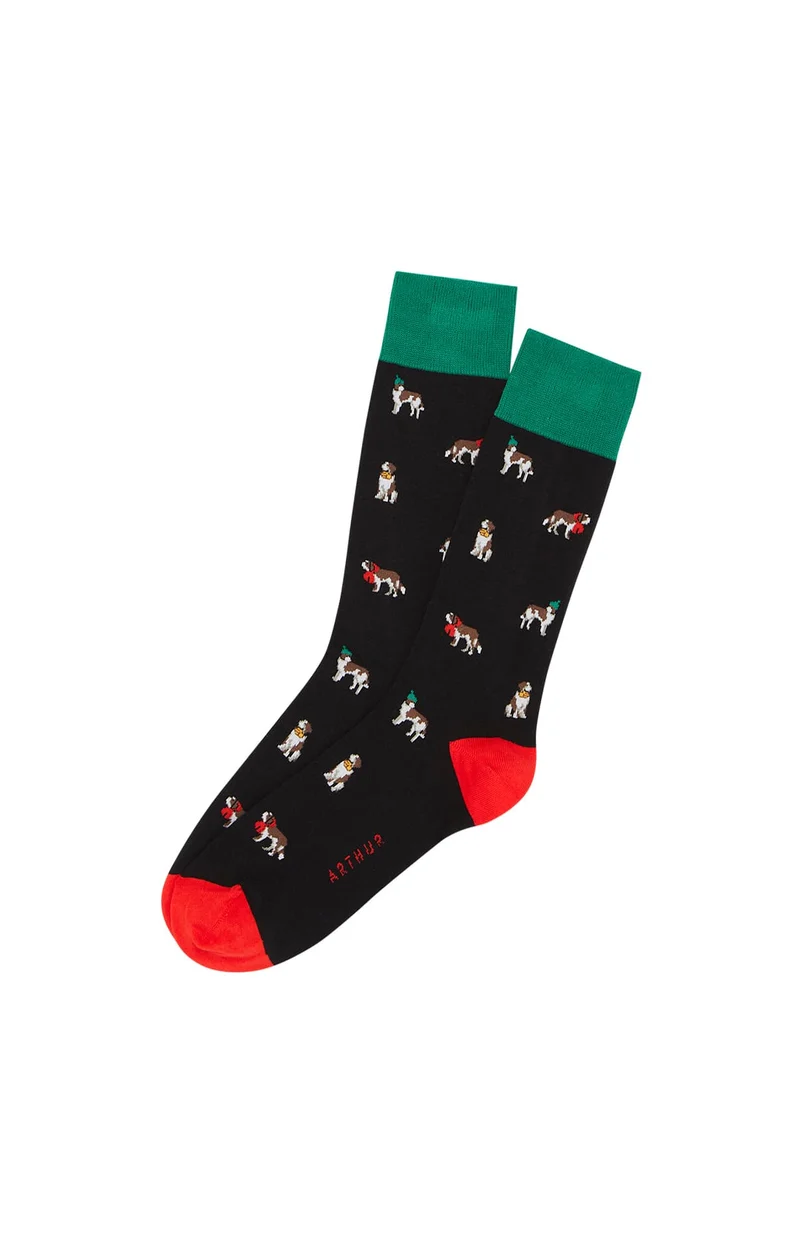 Chaussettes en coton - Wouf Noir