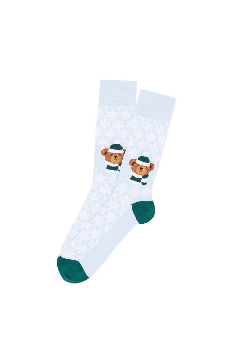 Chaussettes - Teddy Ciel