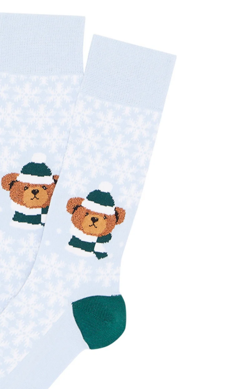 Chaussettes - Teddy Ciel