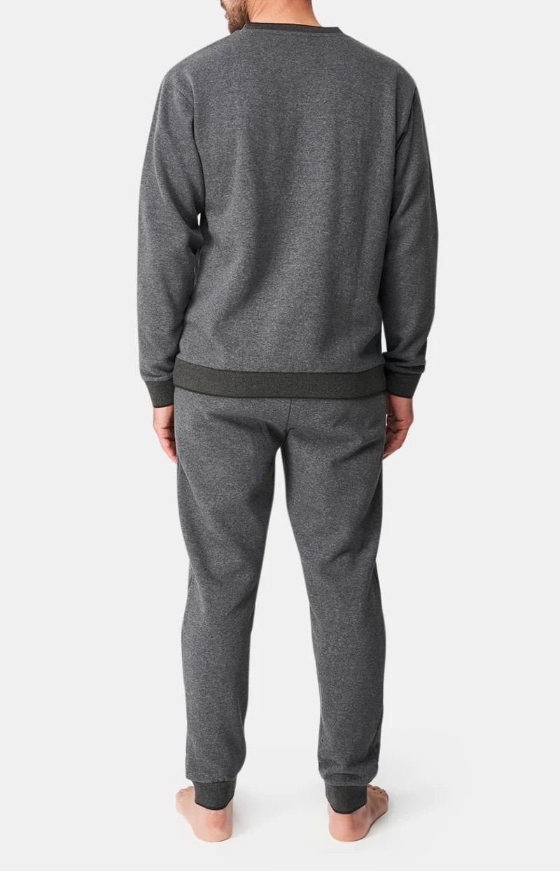 Pyjama en coton molletonné - Molino Gris