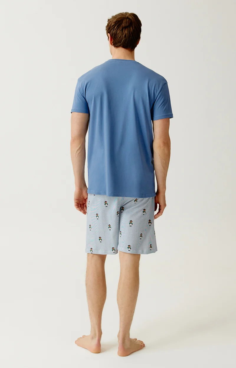 Pyjashort en jersey de coton léger - Napoléours