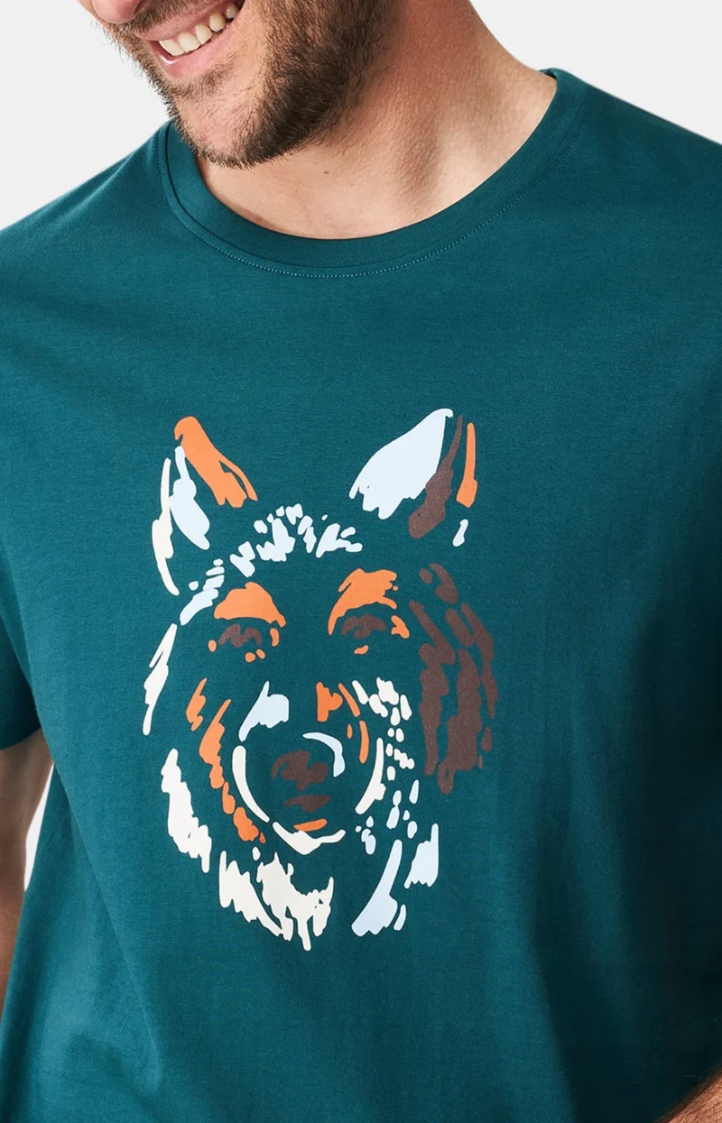 Tee-shirt en jersey de coton léger - Jeune Loup
