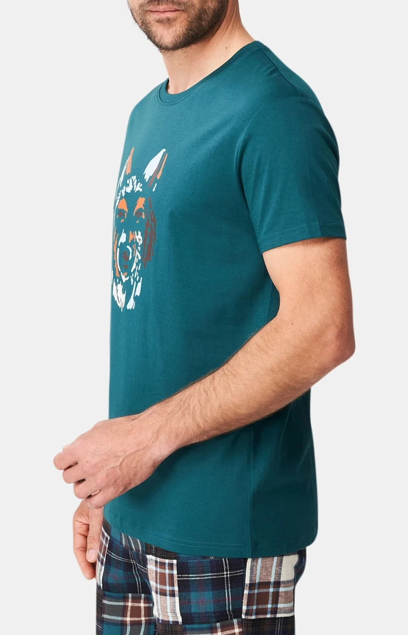 Tee-shirt en jersey de coton léger - Jeune Loup