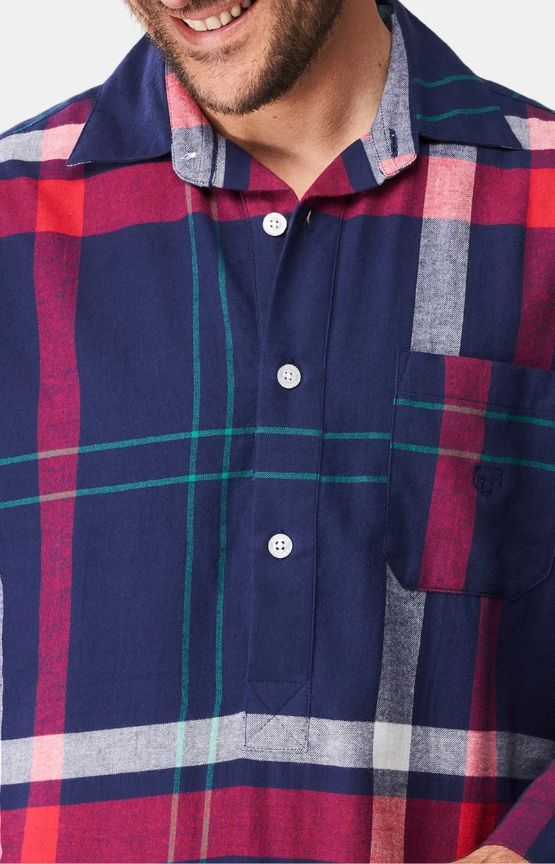 Chemise Grand-Père - Carreaux Hugo