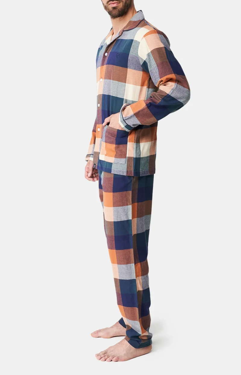 Pyjama boutonné - Carreaux oslo