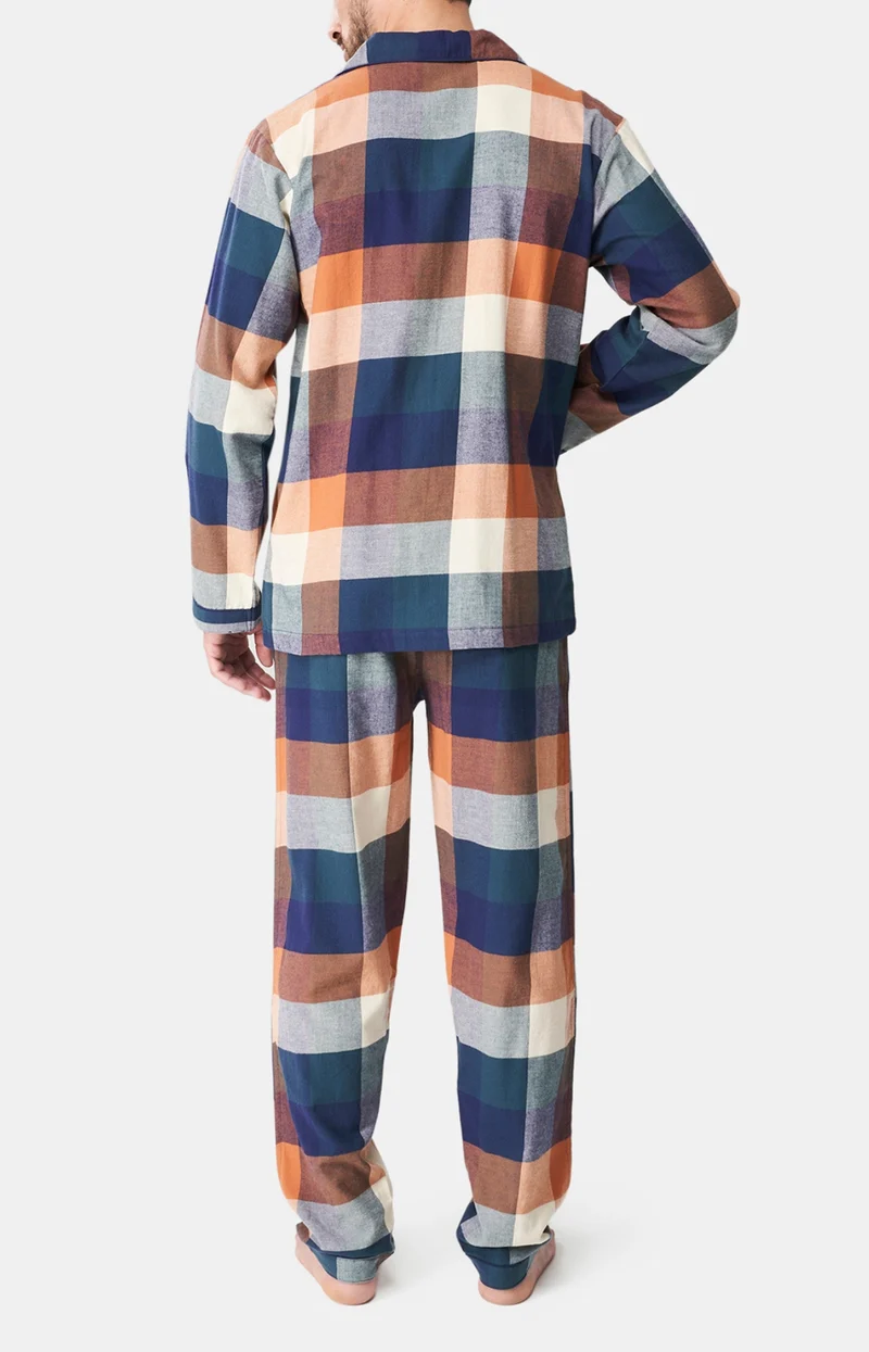 Pyjama boutonné - Carreaux oslo
