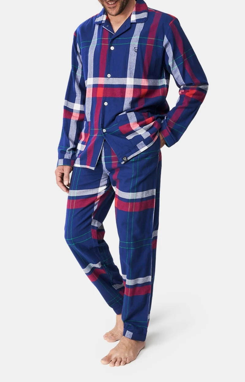 Pyjama boutonné - Carreaux Hugo