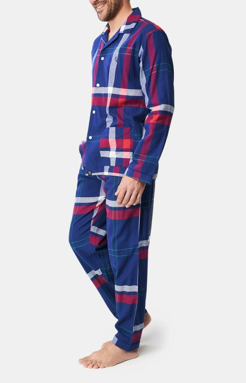 Pyjama boutonné - Carreaux Hugo