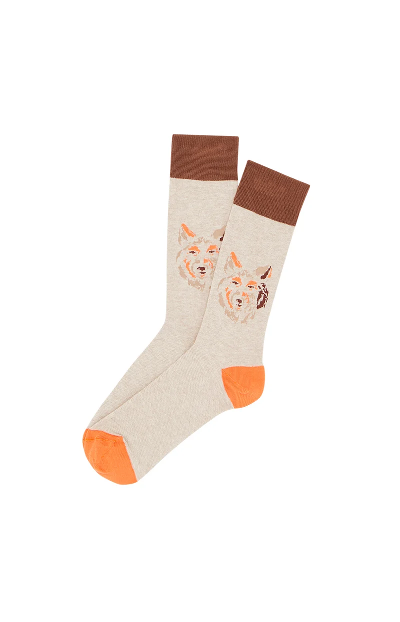 Chaussettes - Jeune loup Beige