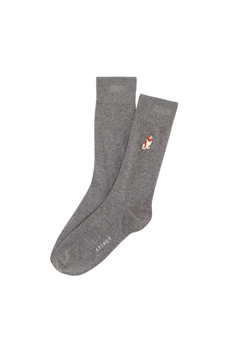 Chaussettes brodées - Wouf