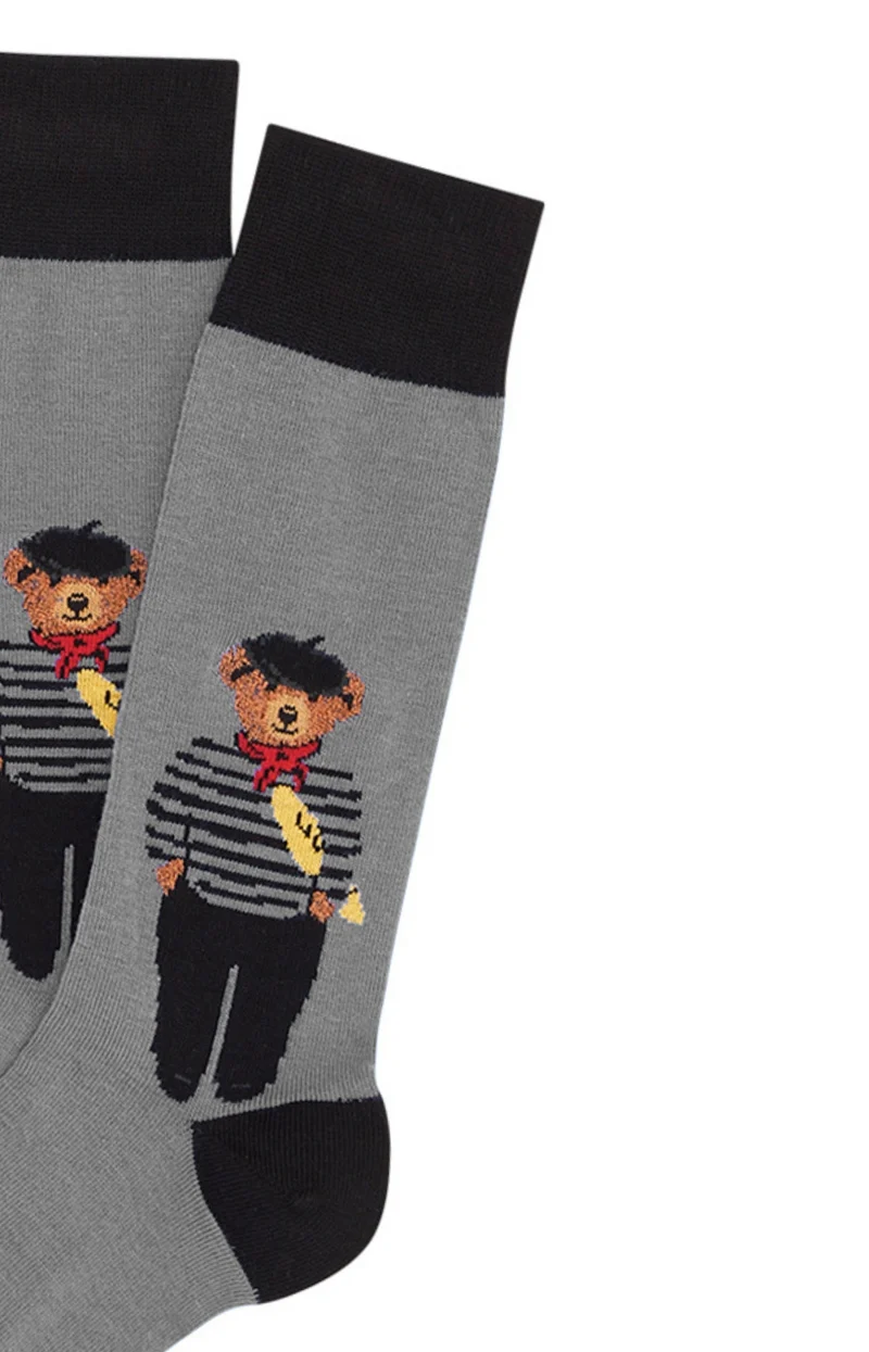 Chaussettes Grises - Teddy in Paris
