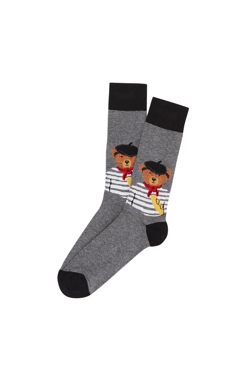 Chaussettes - Teddy in Paris Gris