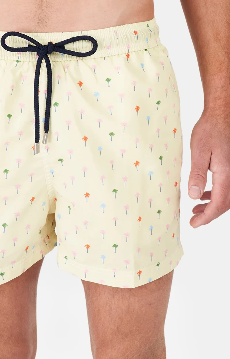 Short de bain - Palmier Jaune