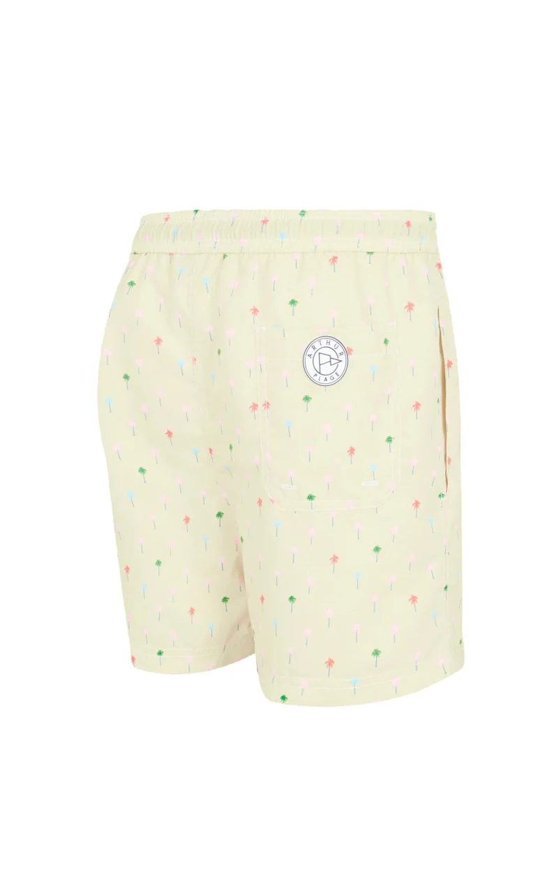 Short de bain - Palmier Jaune