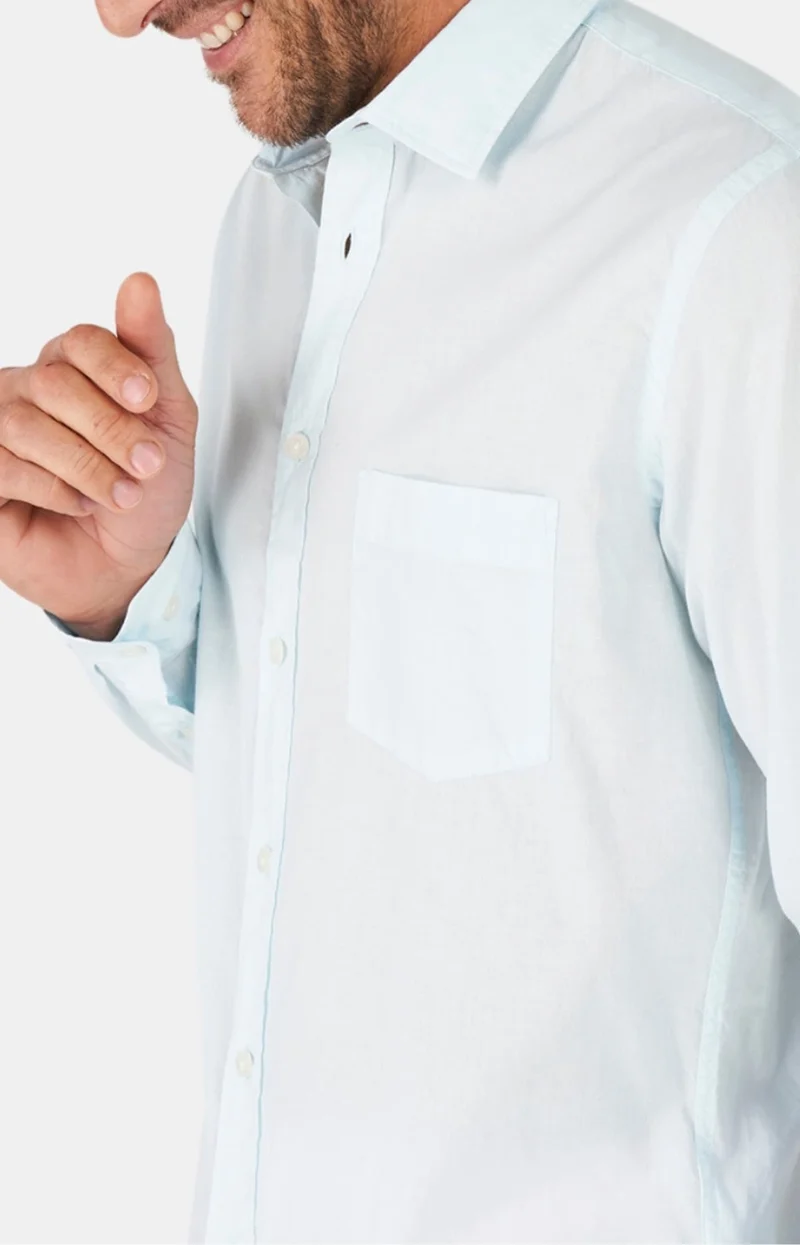 Chemise manches longues - Voile de coton Ciel