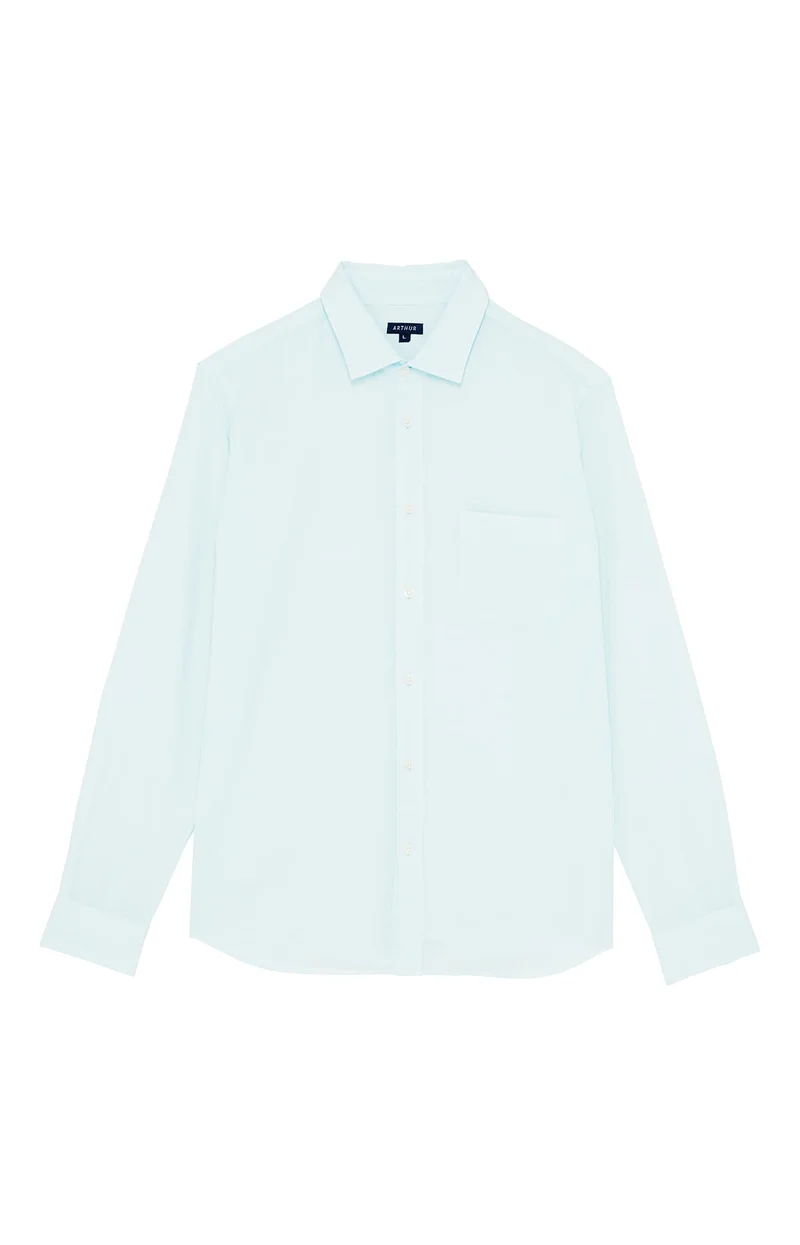 Chemise manches longues - Voile de coton Ciel