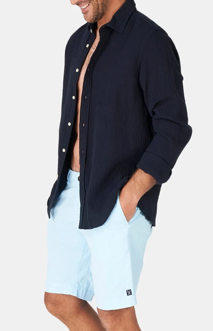 Chemise manches longues - Gaze de coton
