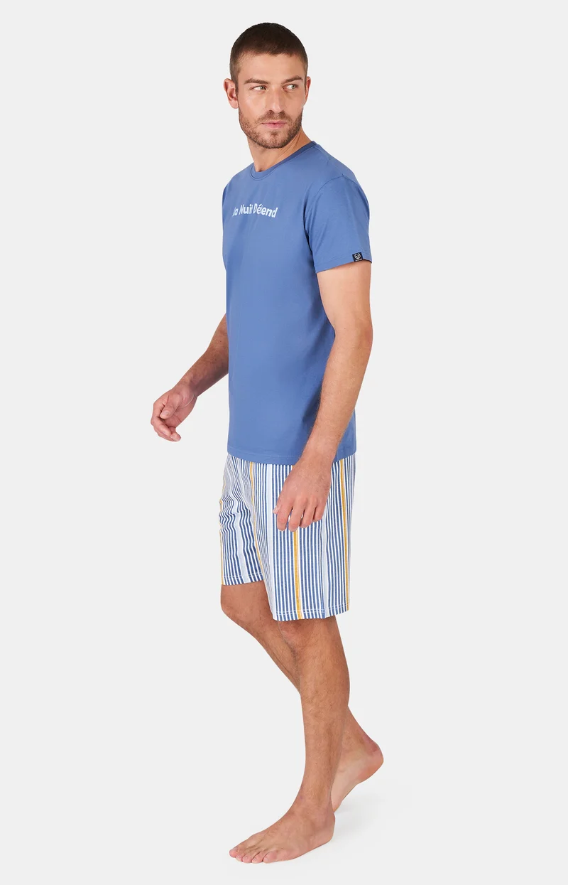 Pyjashort en jersey de coton léger - La Nuit Détend