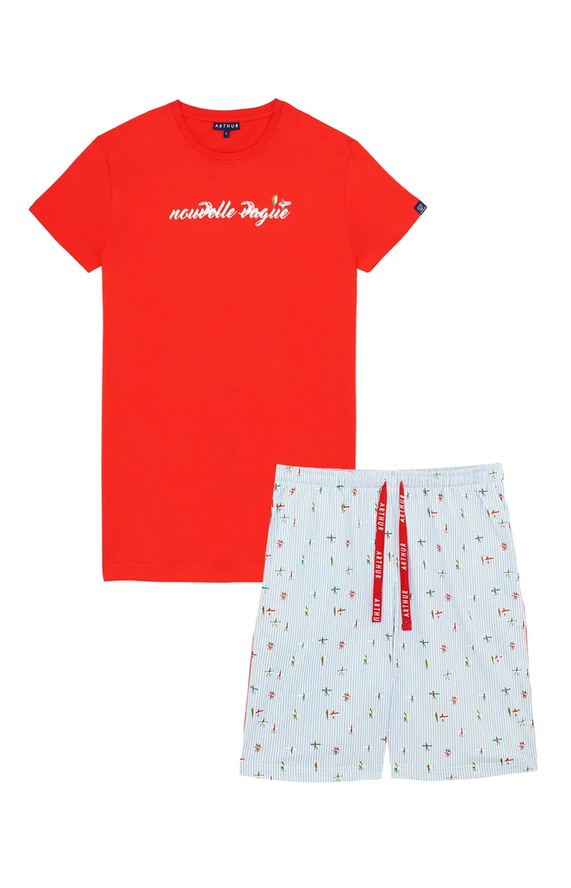 Pyjashort en jersey de coton léger - Nouvelle Vague