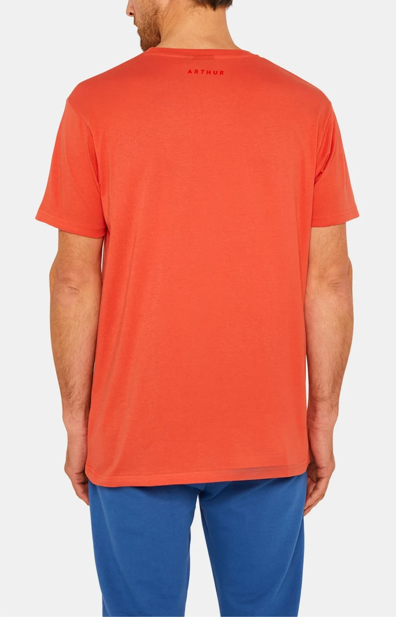 Tee-shirt manches courtes - Coton Brique