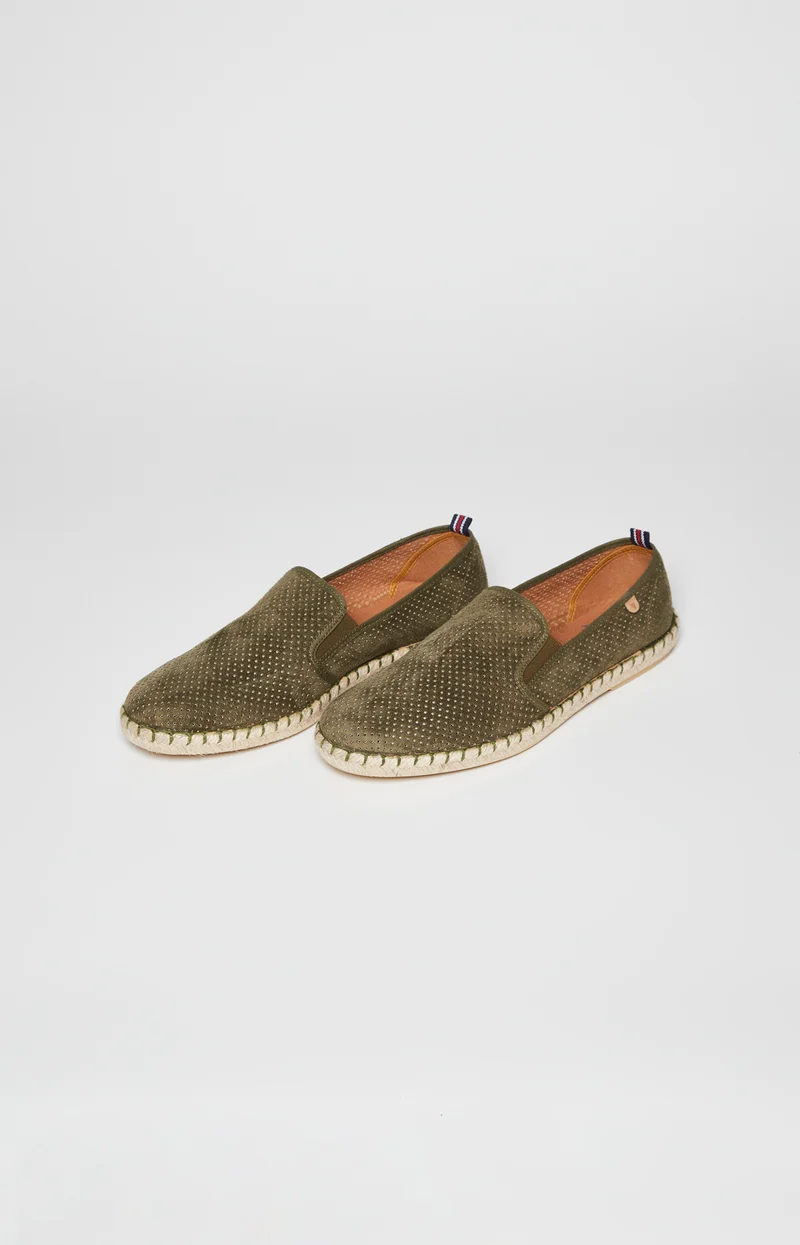 Espadrilles Kaki - Cuir